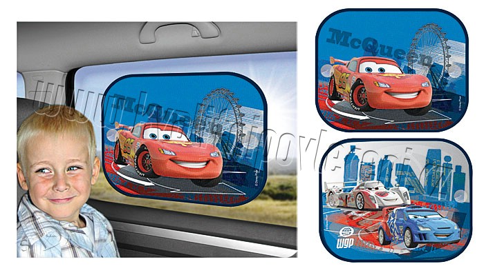 Slnečná clona Cars modrá (slnečná clona, tienidlo Cars modrá)