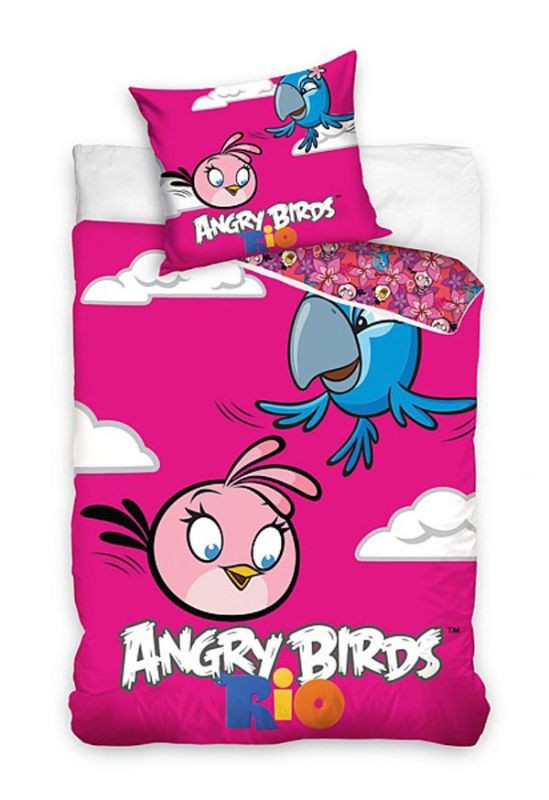 Obliečky Angry Birds Rio Stella a Perla 140/200, 70/80