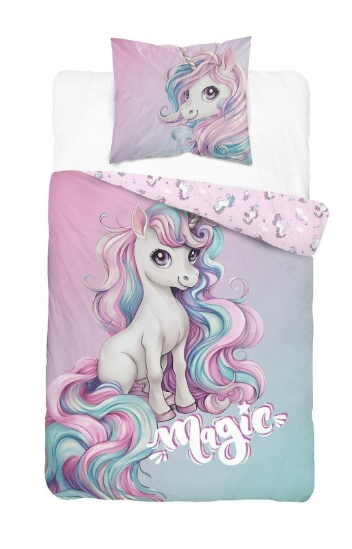 Obliečky Jednorožec magic 140/200, 70/80