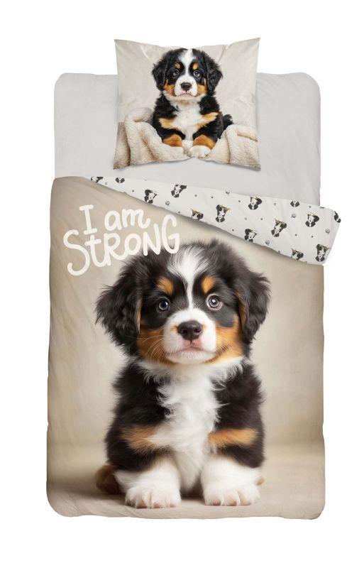 Obliečky Šteňa I am Strong 140/200, 70/80