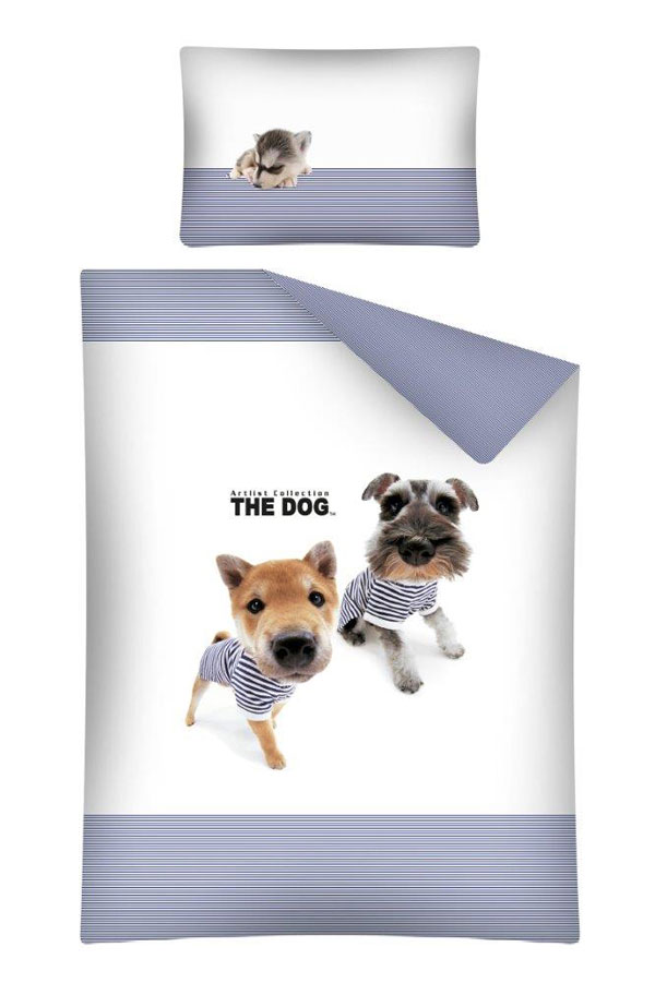 Obliečky do postieľky The Dog Námorníci modrá 100/135 cm