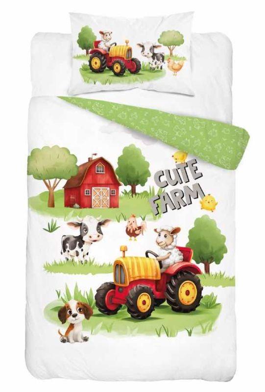 Obliečky do postieľky Roztomilá Farma A 100/135, 40/60