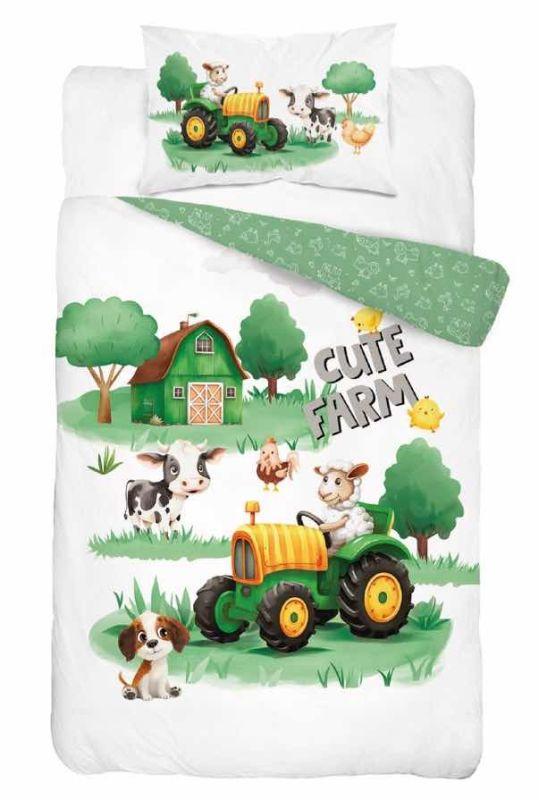 Obliečky do postieľky Roztomilá Farma B 100/135, 40/60