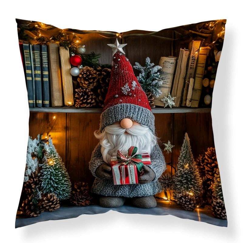 Vianočná obliečka na vankúšik Trpaslík