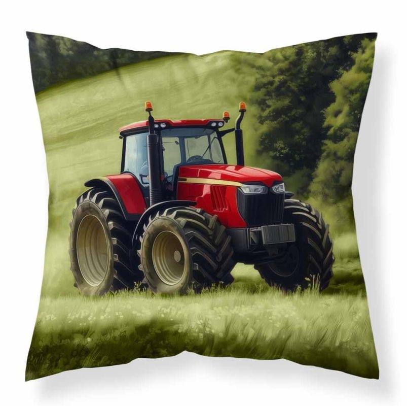 Obliečka na vankúšik Traktor červený micro 40x40 cm