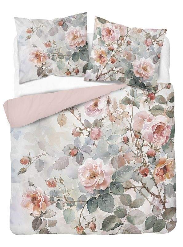 Francúzske obliečky 3D Ruže akvarel micro 220/200, 2x70/80