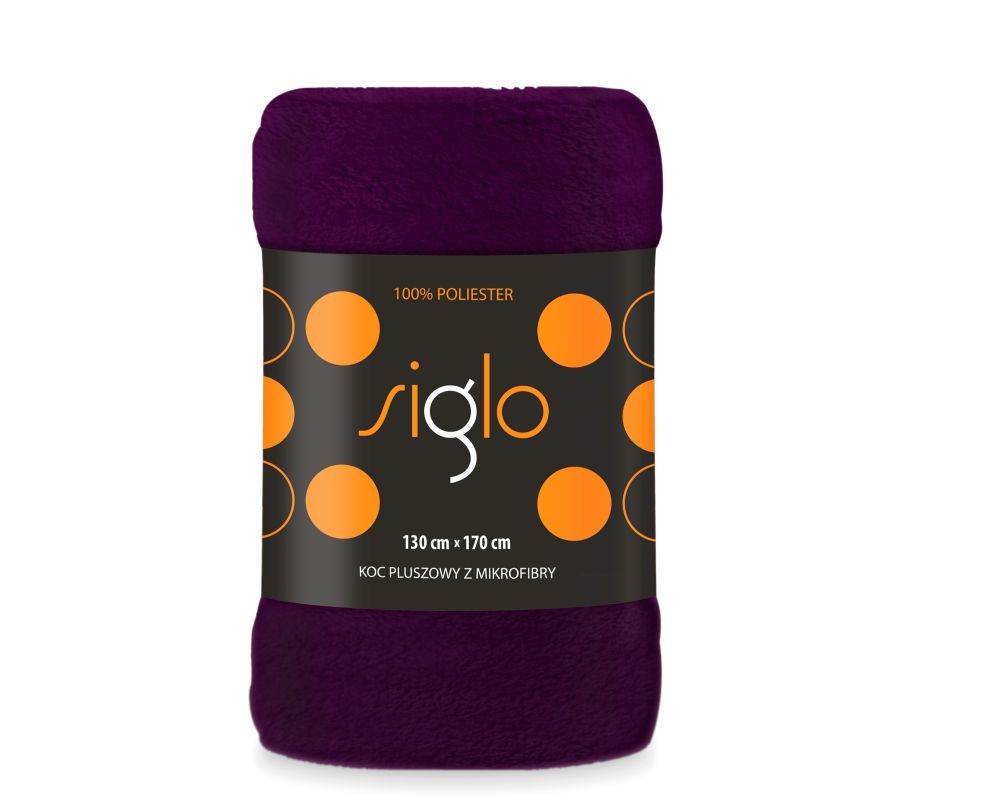 Plyšová deka fialová super soft 130/170