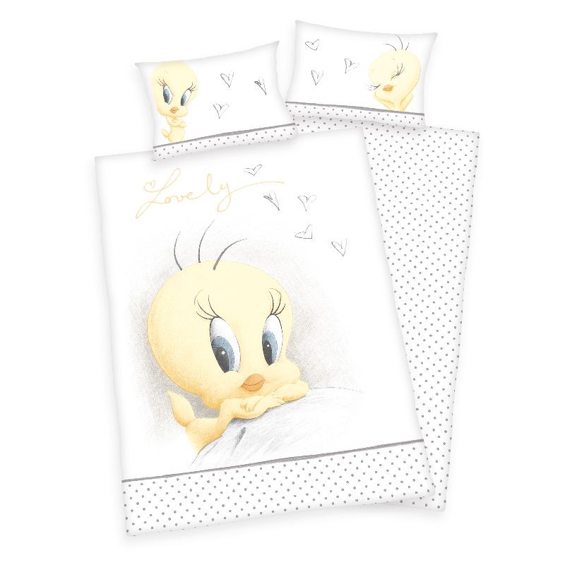 FLANELOVÉ Obliečky do postieľky Looney Tunes Tweety