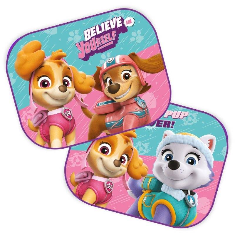 Slnečná clona Paw Patrol Girl 2 ks