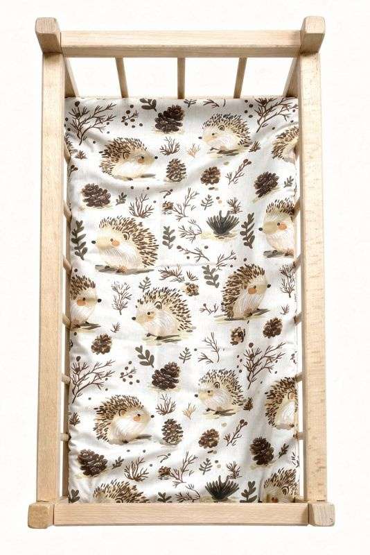 Matrac do postieľky pre bábiky Ježkovia v lese, 50x28 cm
