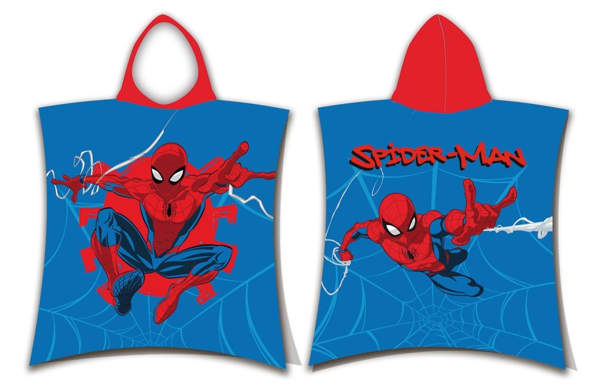 Pončo Spiderman Webshot 50x115 cm