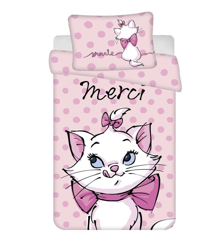 Obliečky do postieľky Mačička Marie Merci baby 100/135, 40/60