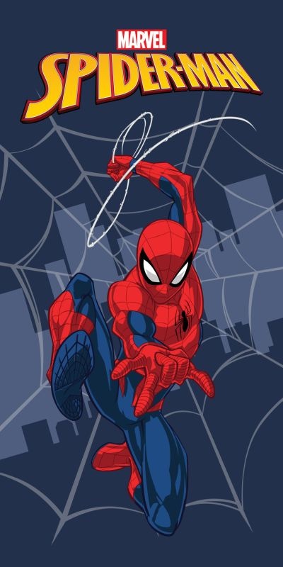 Osuška Micro Spiderman City Web 70x140 cm