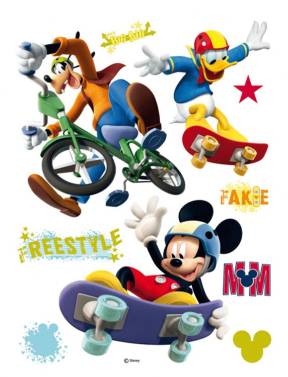Maxi nálepka na stenu Mickey Mouse freestyle