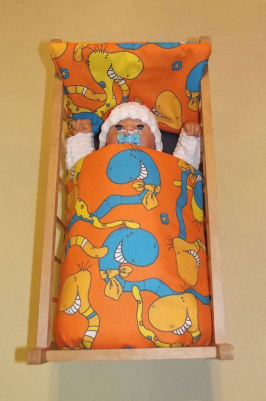 Perinky do postieľky pre bábiky Dážďovky