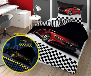 Svietiace obliečky Auto