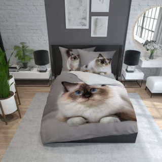 Francúzske obliečky mačka Birma 220/200 cm
