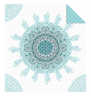 Prehoz na posteľ Mandala green 170/210