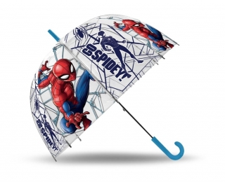 Vystreľovací priehľadný dáždnik Spiderman Go