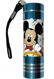 Detská hliníková LED baterka Mickey