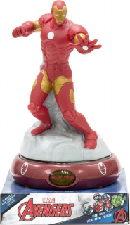 Nočná stolná LED lampička Avengers Iron Man 3D figúrka