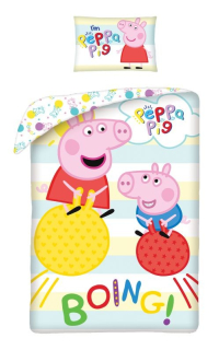 Obliečky Peppa Pig Boing  v látkovom vaku