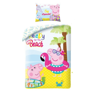 Obliečky vo vaku Peppa Pig pláž