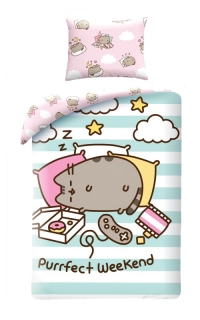 Obliečky Pusheen stripe