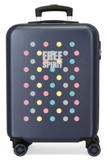 ABS Cestovný kufor Movom Free Dots Marino 55 cm
