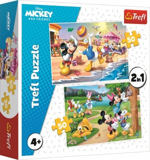 Puzzle Mickey Mouse a jeho priatelia 2x50 dielikov