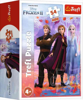 Puzzle Ľadové Kráľovstvo 2 Elsa, Anna a Kristoff 54 dielikov