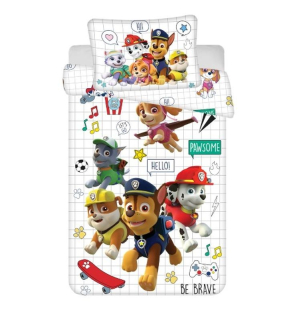 Obliečky do postieľky Paw Patrol be brave
