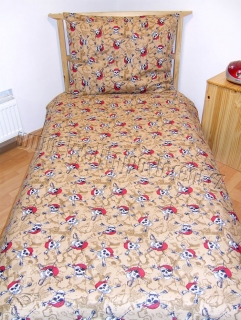 Posteľné návliečky Pirátské lebky 140/200